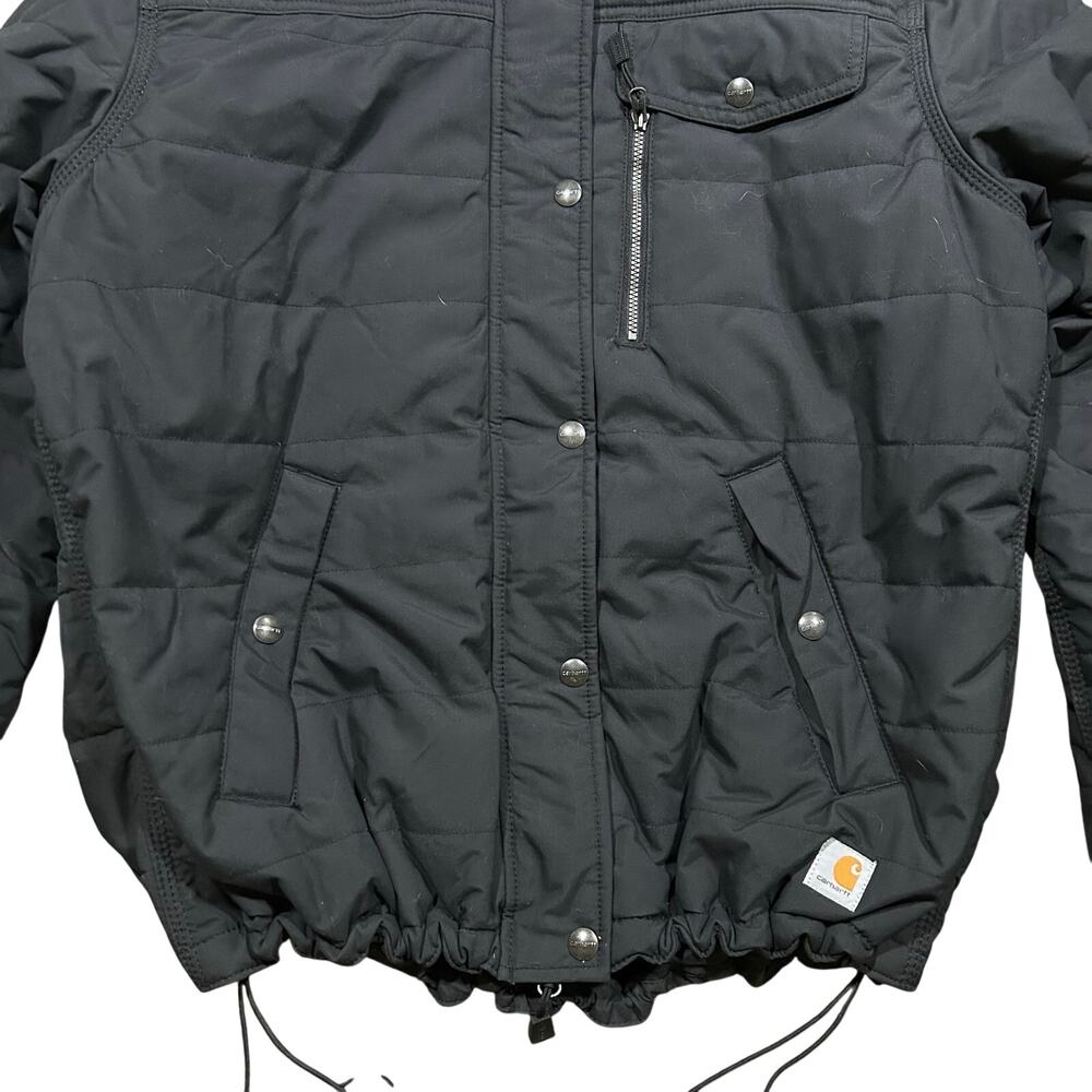 Carhartt Rain Defender Insulated Puffer Jacket Womens XL Utility Hooded OJ3909-W - Picture 2 of 4